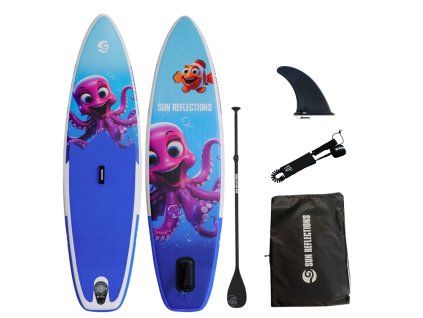 detsky paddleboard sun reflections kids octopus
